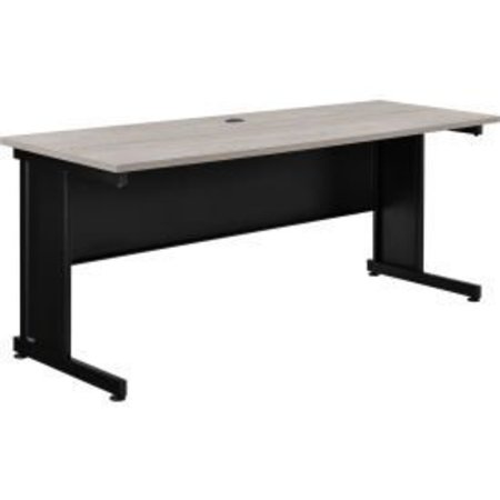 GLOBAL EQUIPMENT Interion    72"W Desk - Rustic Gray 240346RGY